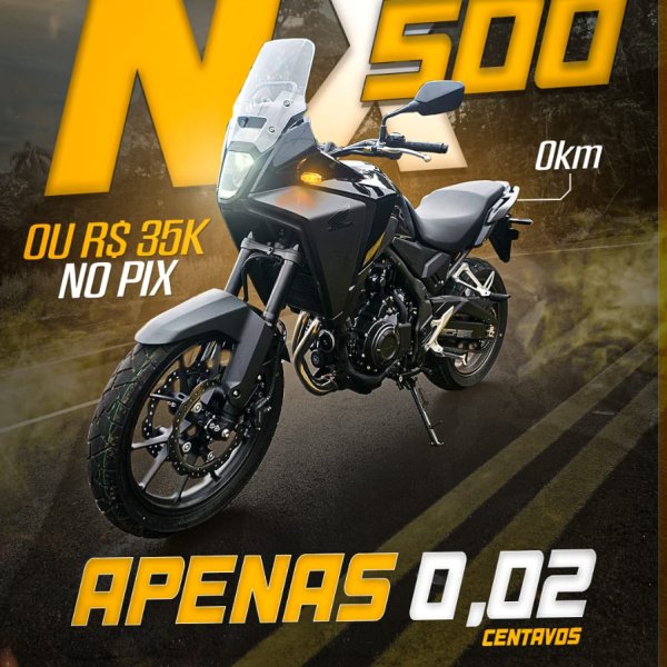 HONDA NX500 0km ou 35K no PIX